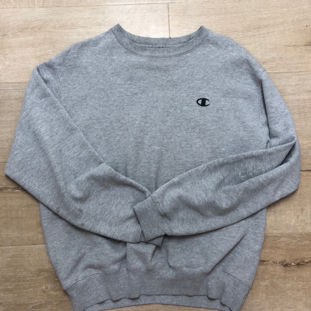Gray champion crew sweatshirt